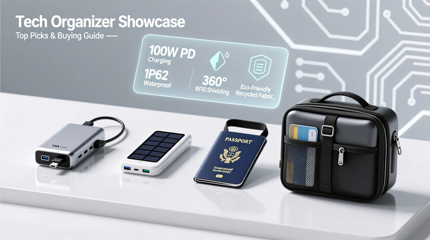 best travel tech organizers