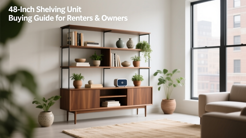 48-Inch Shelving Unit Buying Guide for Renters & Owners