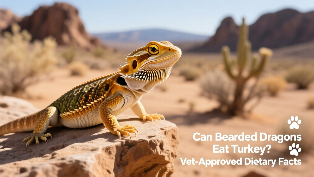 A healthy adult bearded dragon perched on a natural rock ledge, alert and calm