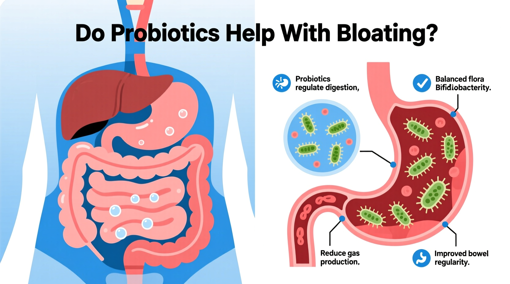 can probiotics help with bloating or are they only effective for gut health
