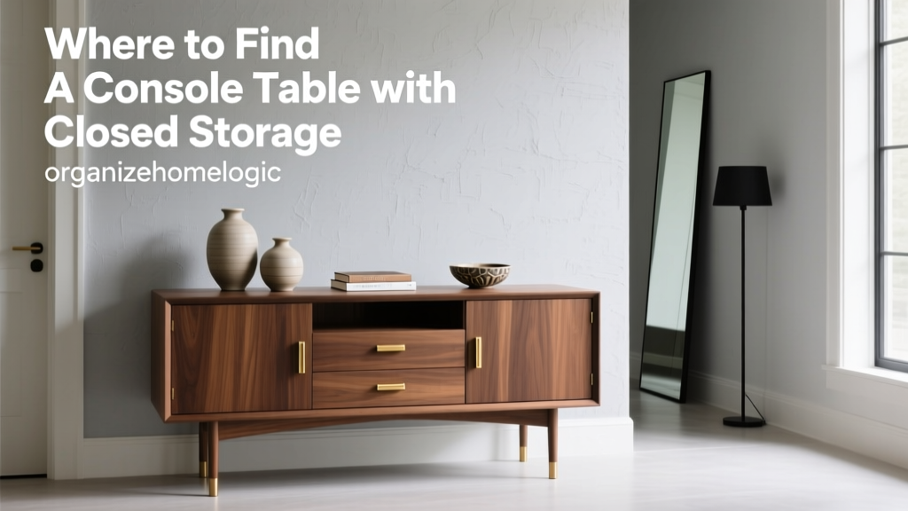 Where to Find a Console Table with Closed Storage