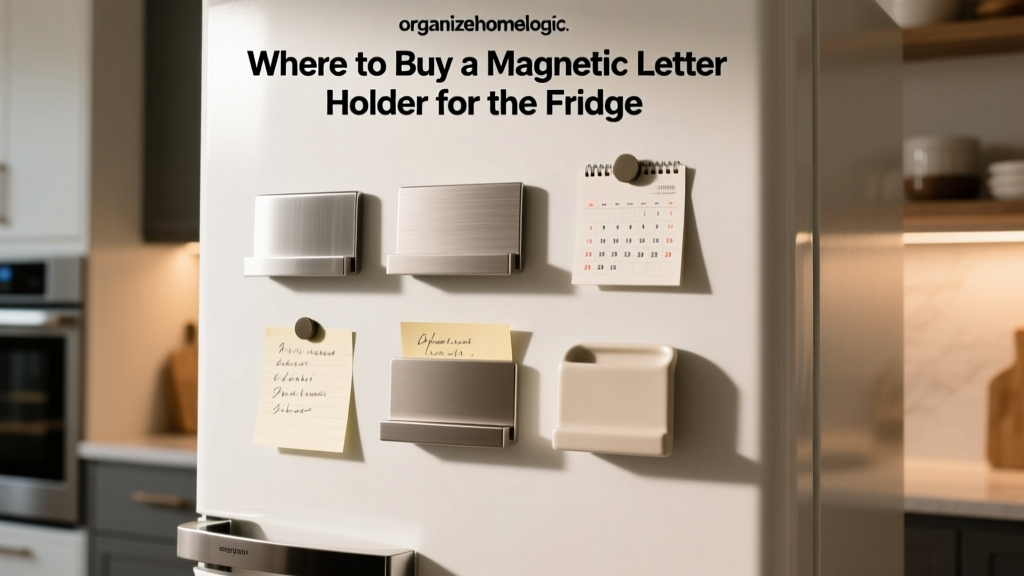 Where to Buy a Magnetic Letter Holder for the Fridge