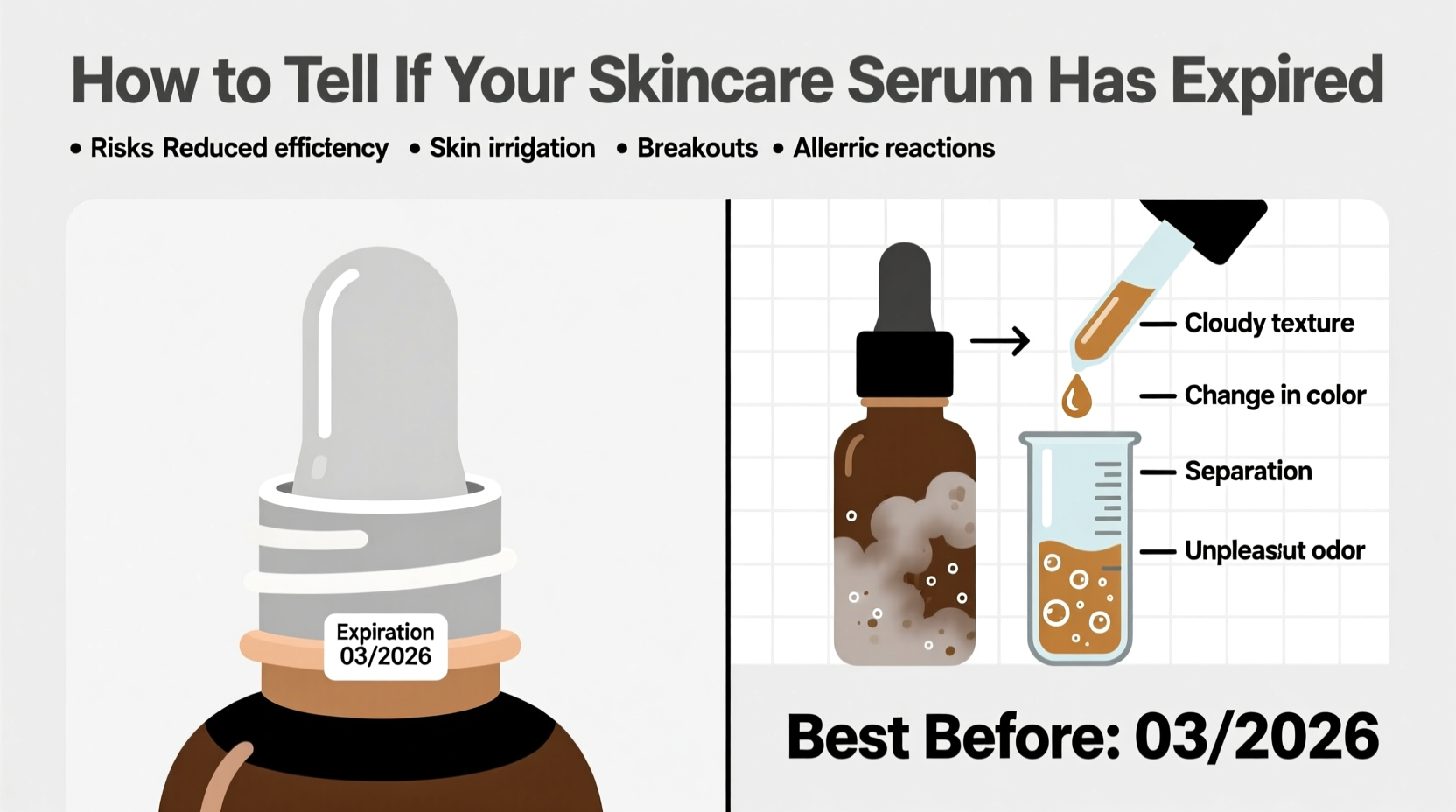 how to tell if your skincare serum has expired and what happens if you use it