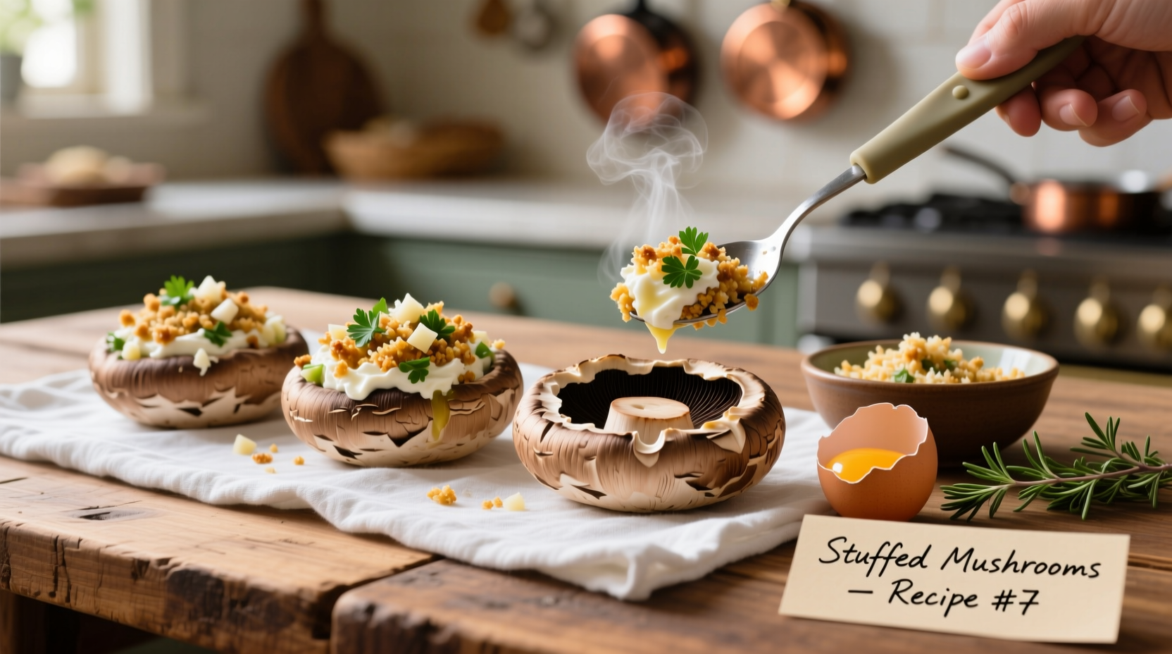 how do i cook stuffed mushrooms