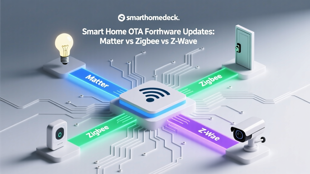 Smart Home OTA Firmware Updates: Matter vs Zigbee vs Z-Wave