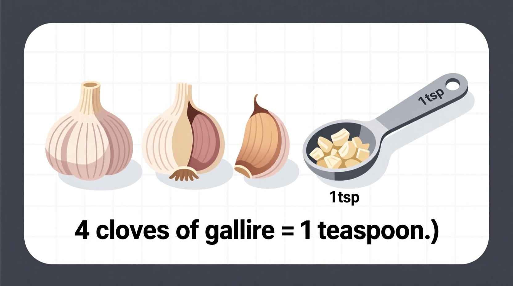 4 Cloves of Garlic Equals How Many Teaspoons? Exact Conversion