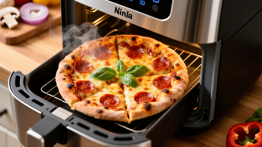 Perfect Frozen Pizza in Ninja Air Fryer Oven