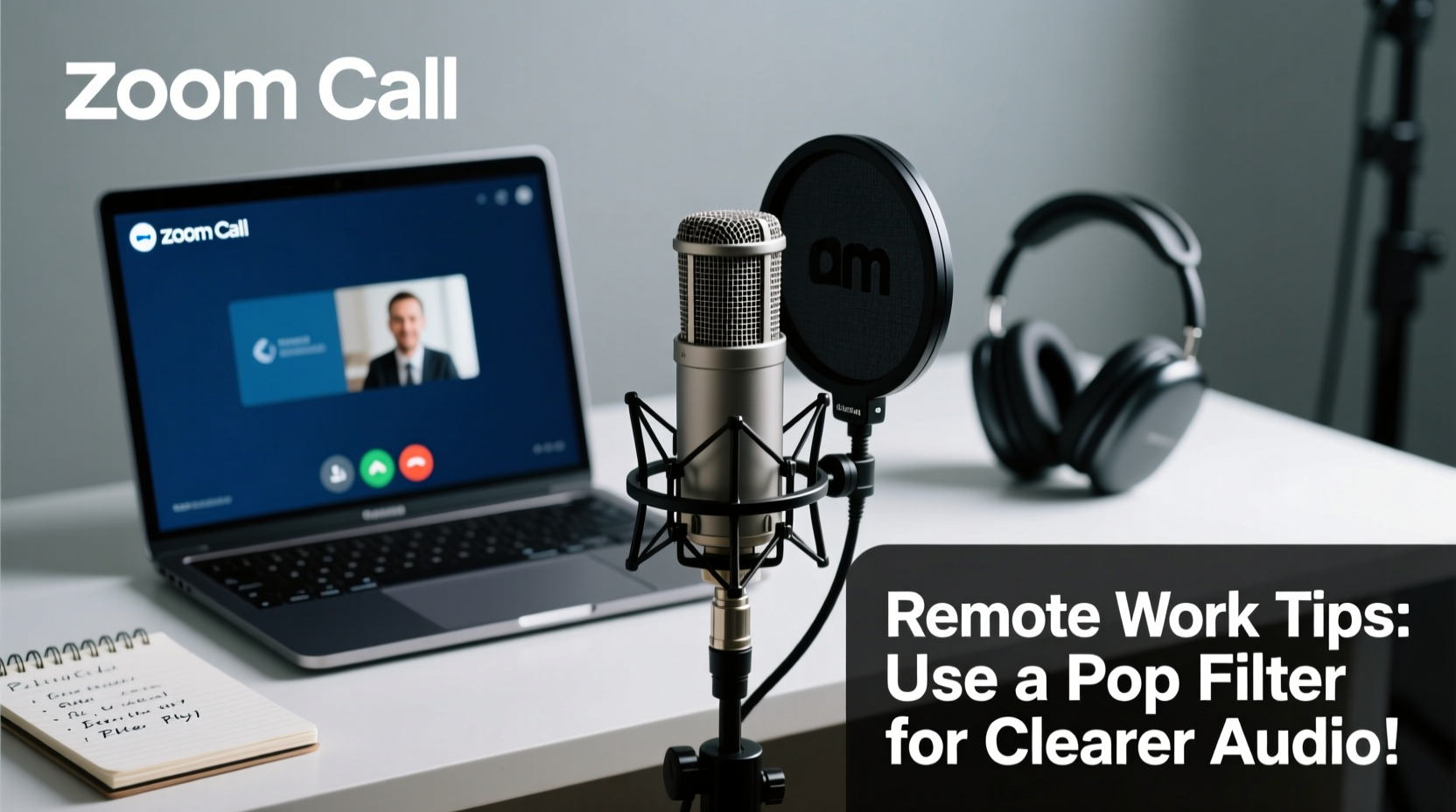 are pop filters necessary for clear zoom calls remote work tips