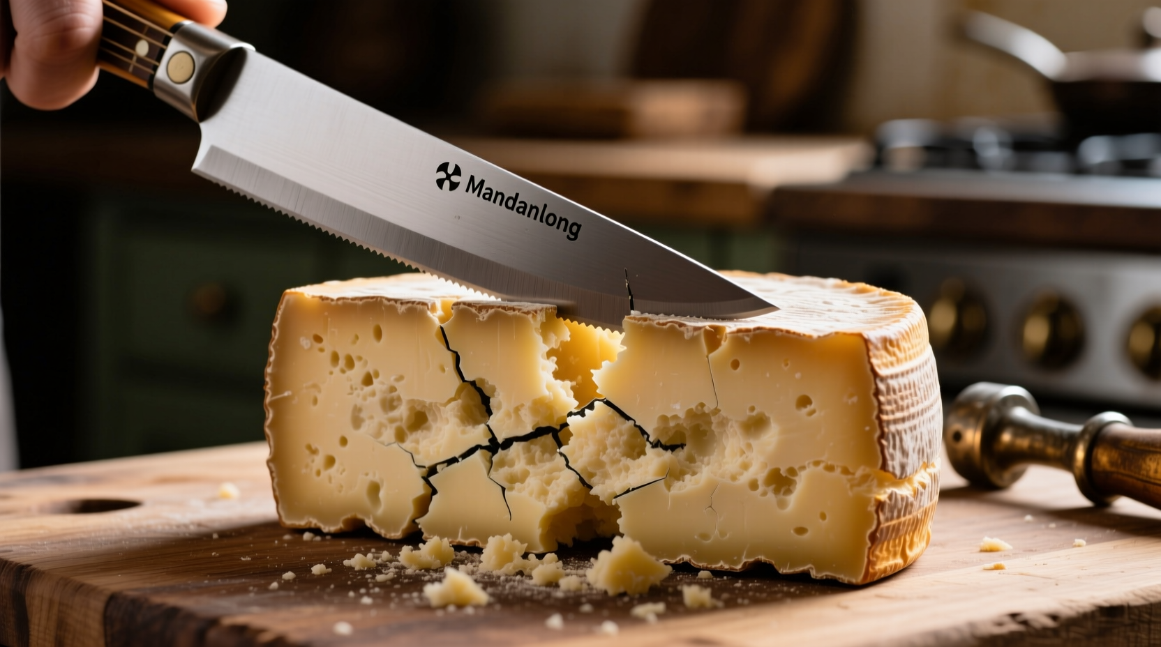 why you should cut aged crumbly cheese with a mandolin