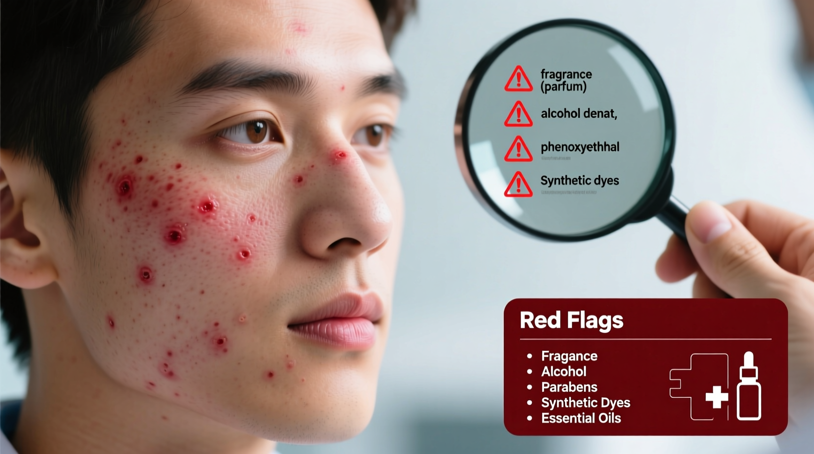 why does my skin breakout after using new serums ingredient red flags
