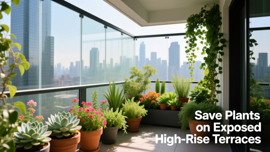 Balcony Garden Wind Protection: Save Plants on Exposed High-Rise Terraces