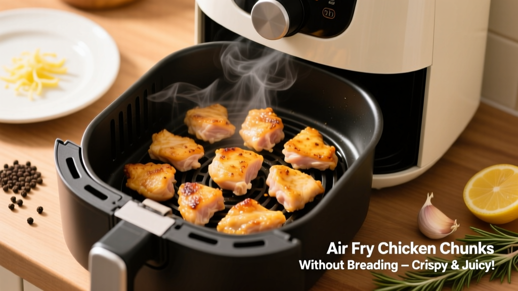 Air Fry Chicken Chunks Without Breading (Crispy & Juicy!)