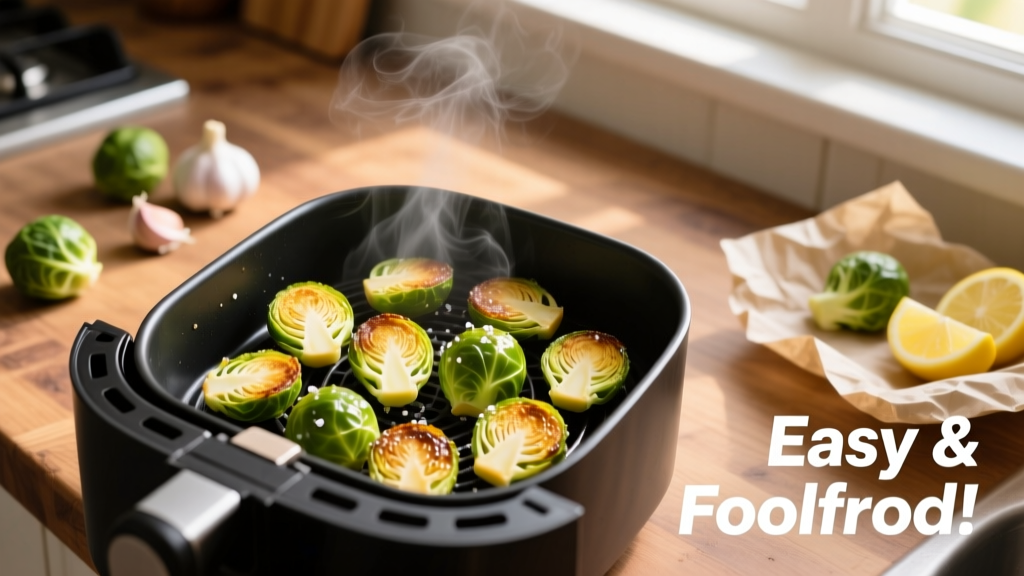 Crispy Air Fryer Brussels Sprouts (Easy & Foolproof)