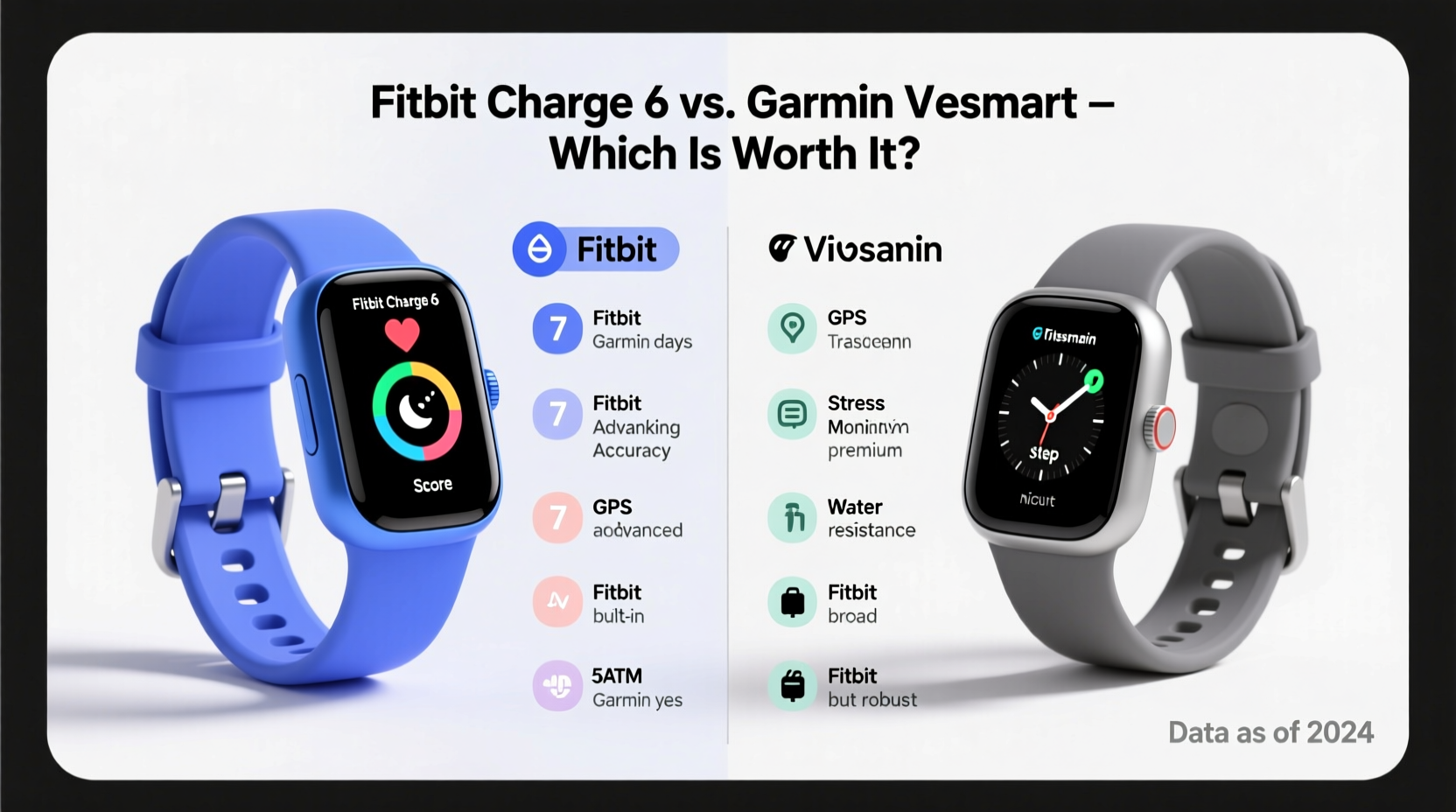 is the fitbit charge 6 worth it compared to garmin vivosmart