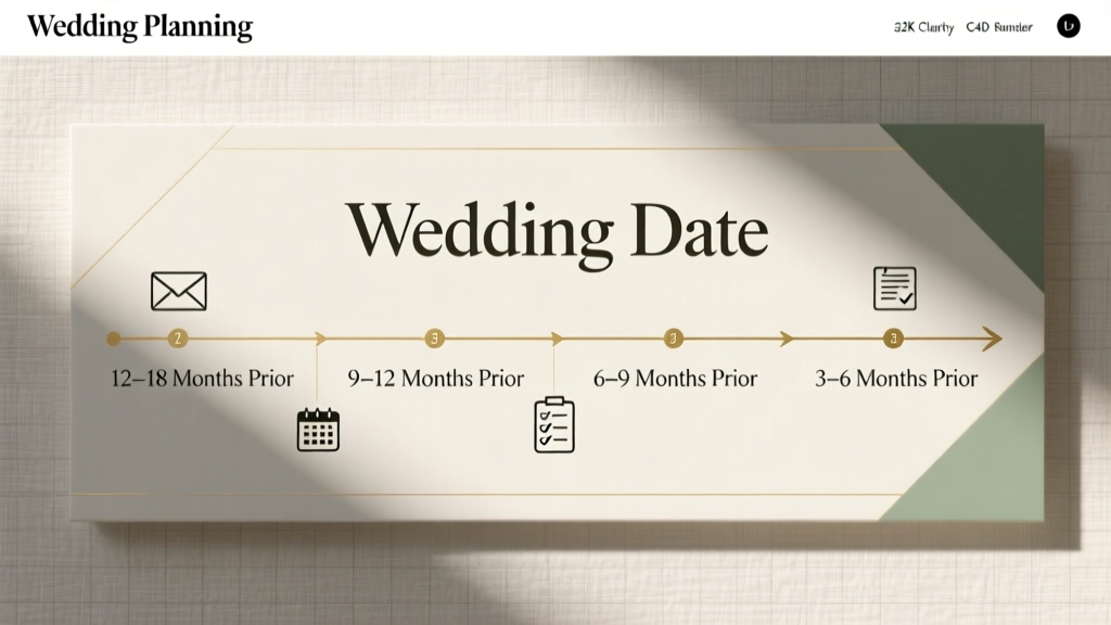 Wedding Invitations Timeline: Backward-Planned from Date