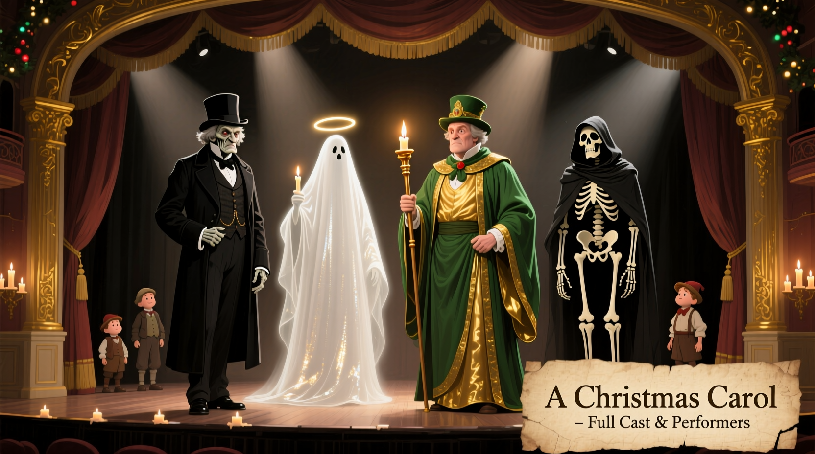 a carol christmas cast