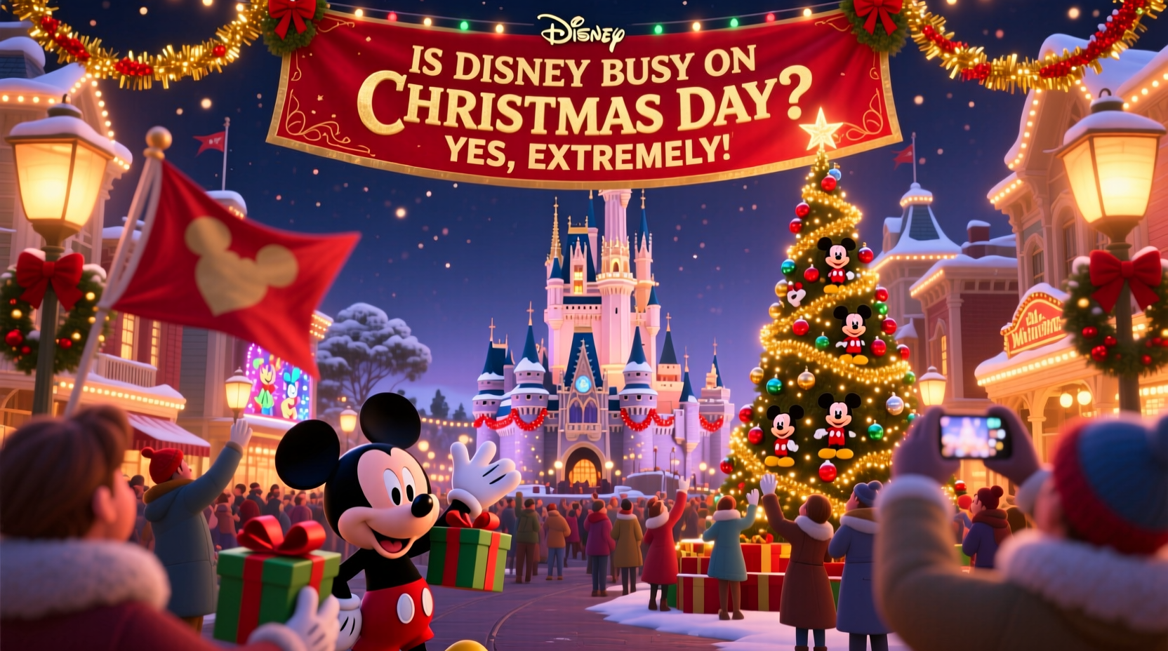 is disney busy on christmas day