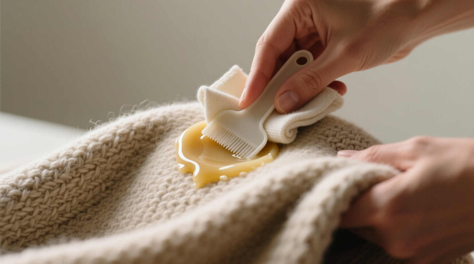 how to remove candle wax from wool throws
