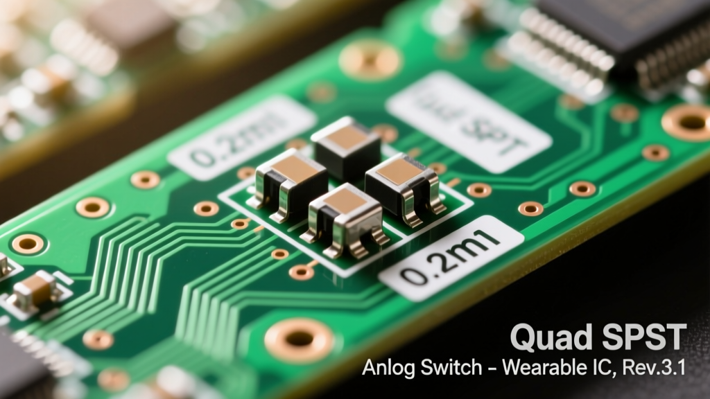 Monolithic Quad SPST Analog Switches for Wearable Applications: Signal Integrity, Power Efficiency, and Layout Best Practices