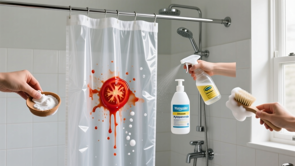 Tested: How to Get Tomato Sauce Out of Shower Curtain Fast