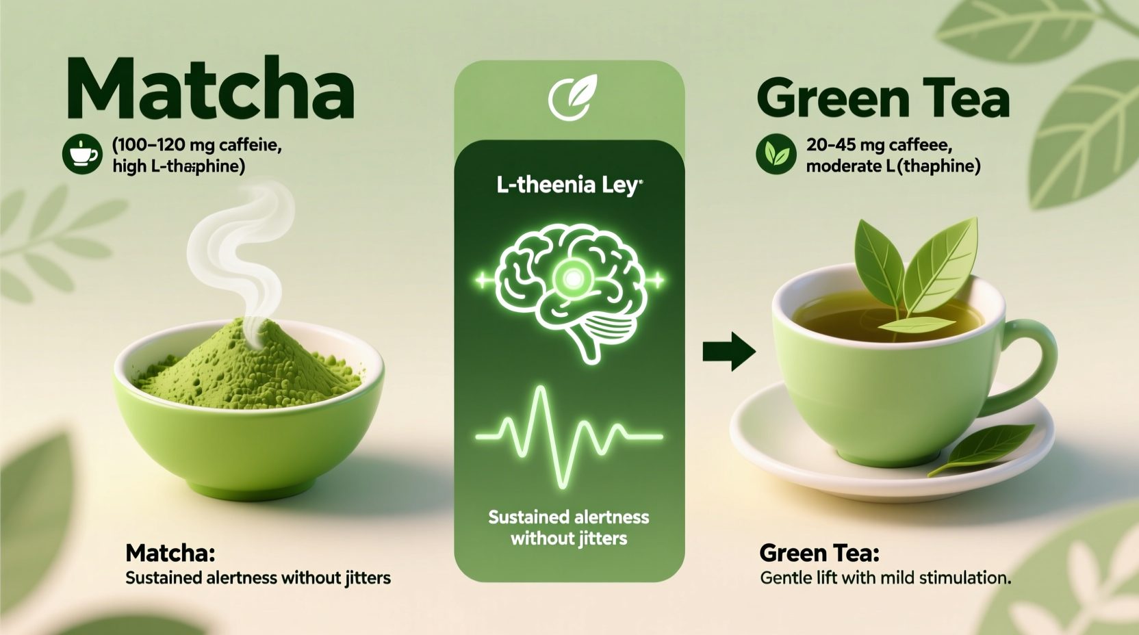 is matcha better than green tea for energy and focus without jitters