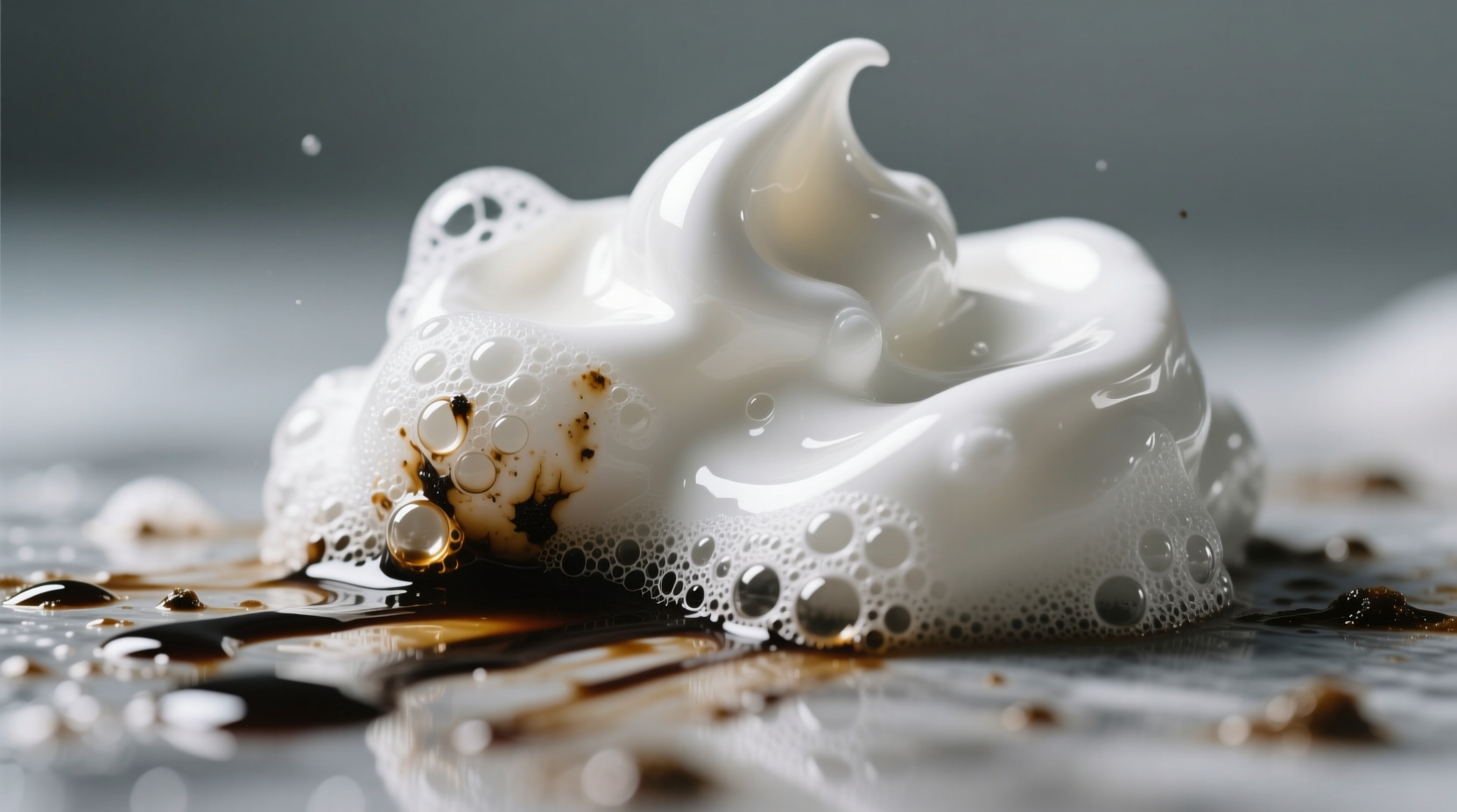 use shaving cream to remove tough greasy stains