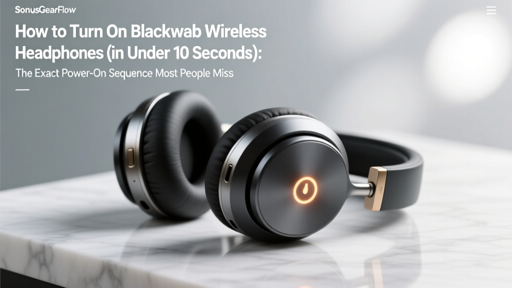 Blackweb Wireless Headphones: Power-On & Pairing Fix