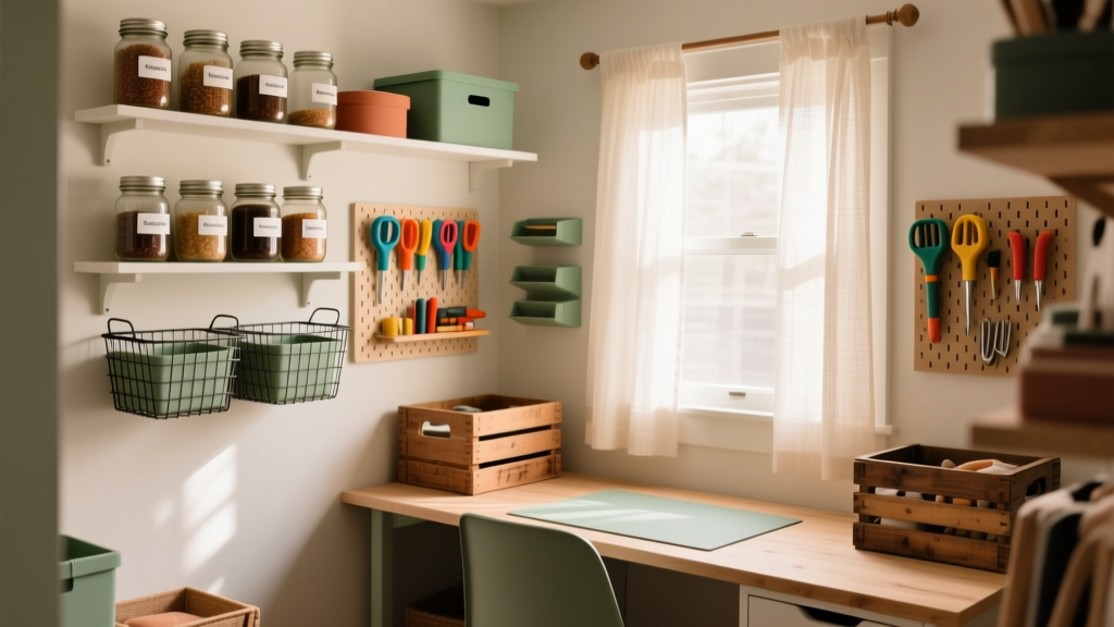 Small Craft Room Organization Ideas (Budget-Friendly)