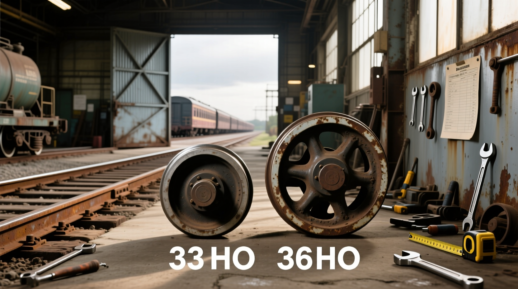 How to choose used train wheels,What is the difference between 33 and 36 HO wheels?