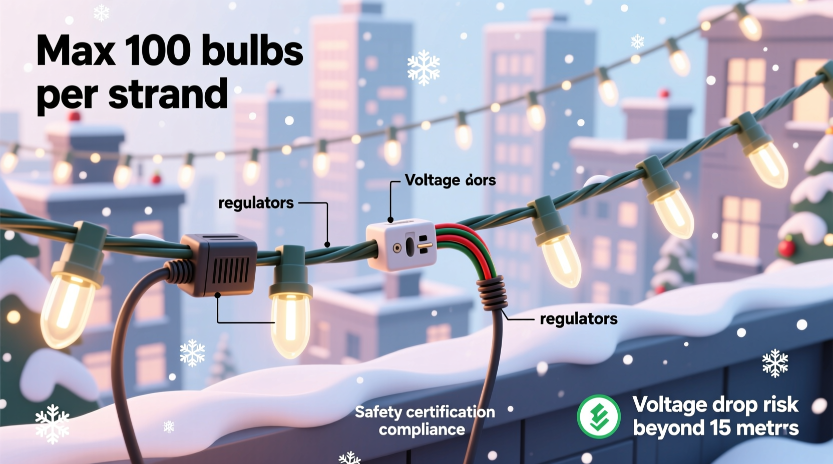 why do christmas light manufacturers limit strand lengths