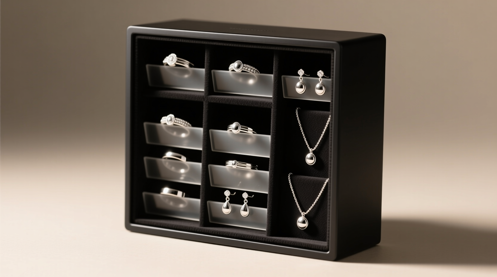 magnetic jewelry organizers sterling silver safety