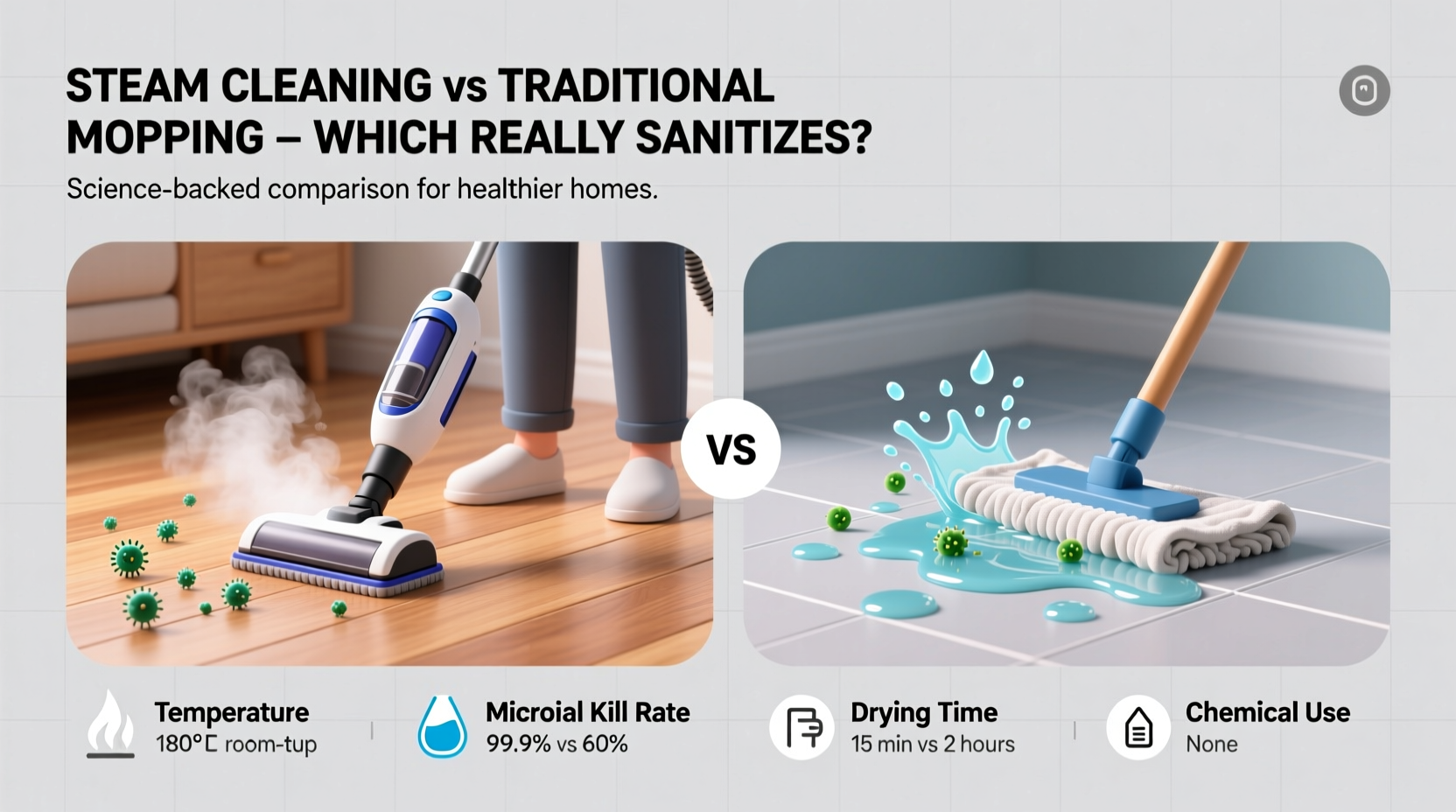Steam Cleaning Vs Traditional Mopping Which Method Truly Sanitizes Your ...