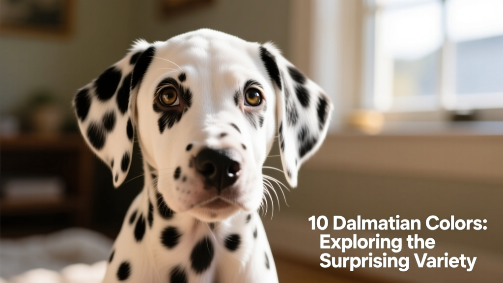 Close-up portrait of a lemon-and-white Dalmatian puppy with expressive eyes and soft fur