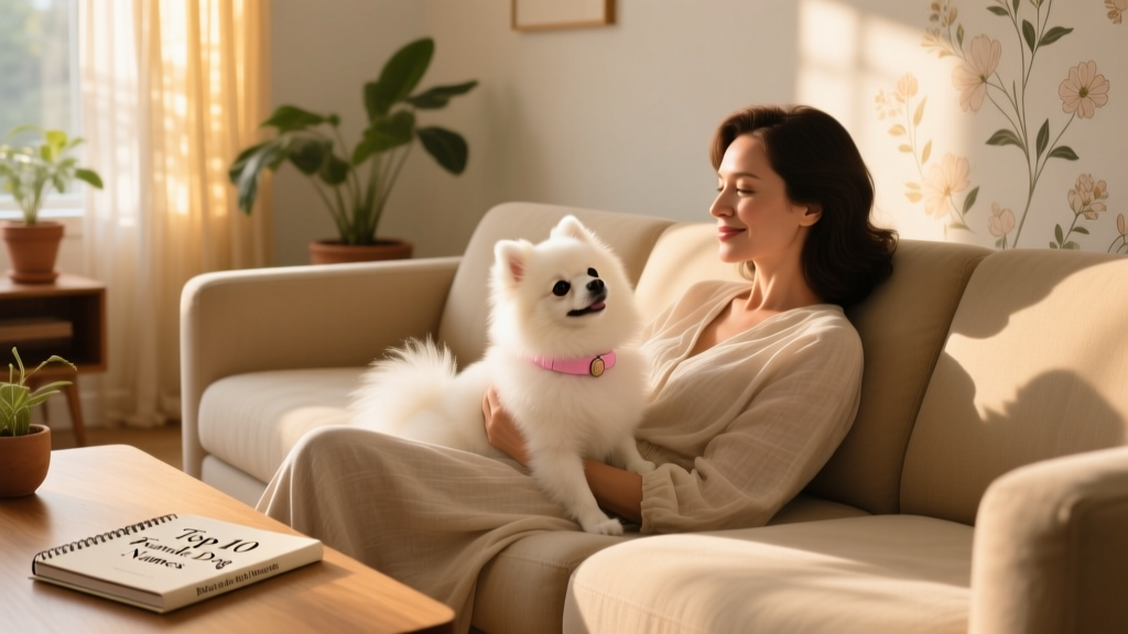 Person laying on the sofa with a dog