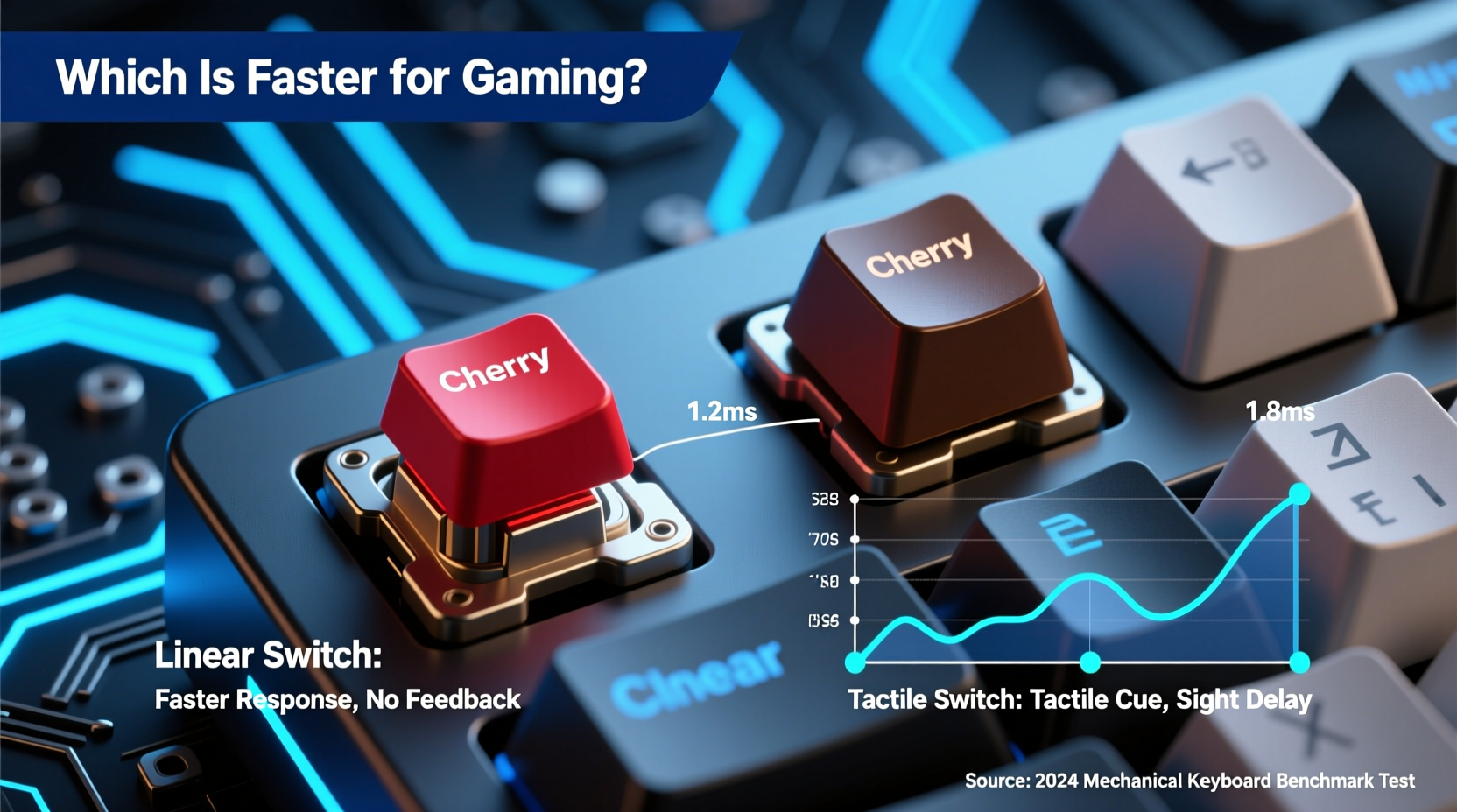 linear vs tactile switches which is actually faster for gaming