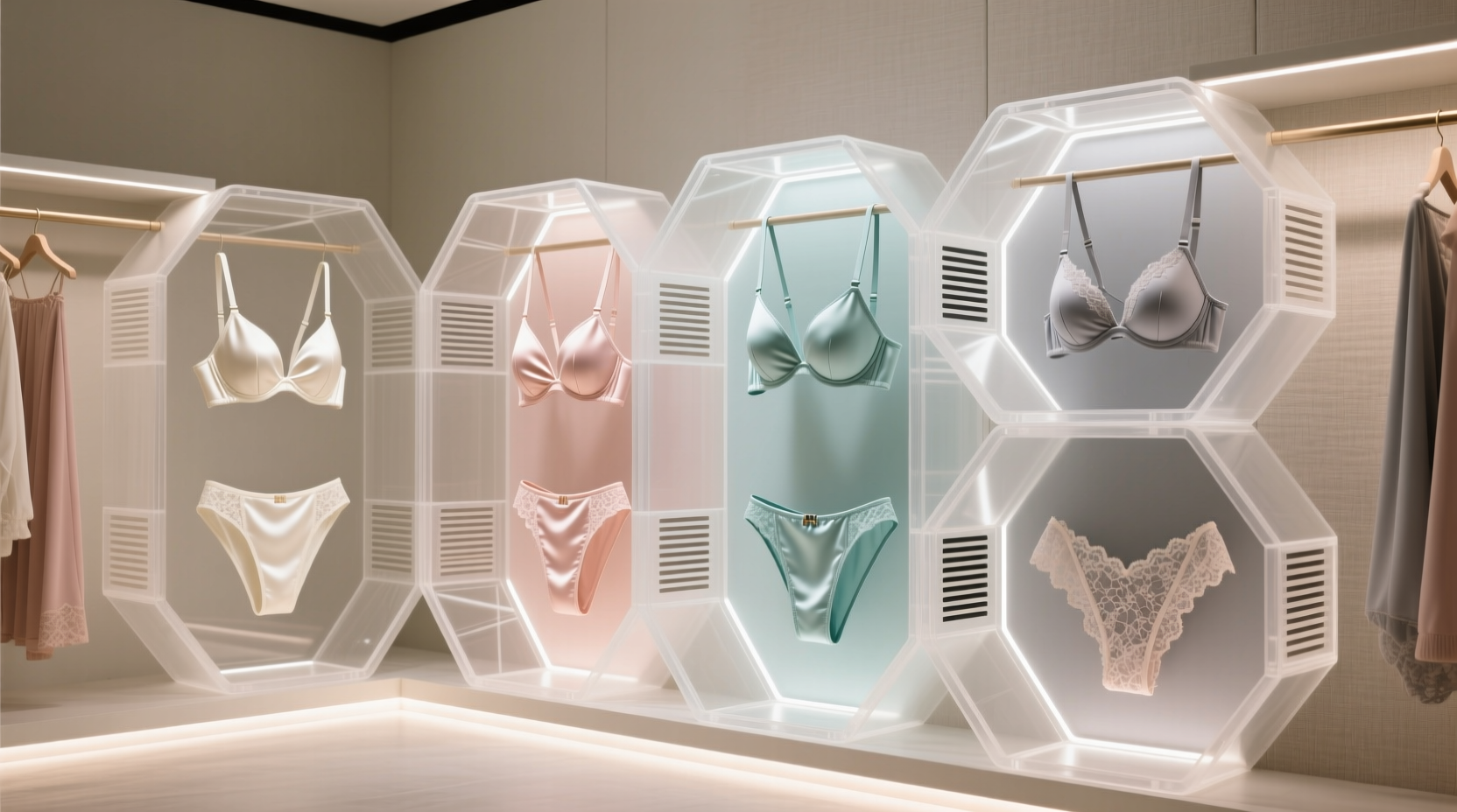 closet organization tips for delicate lingerie swimwear