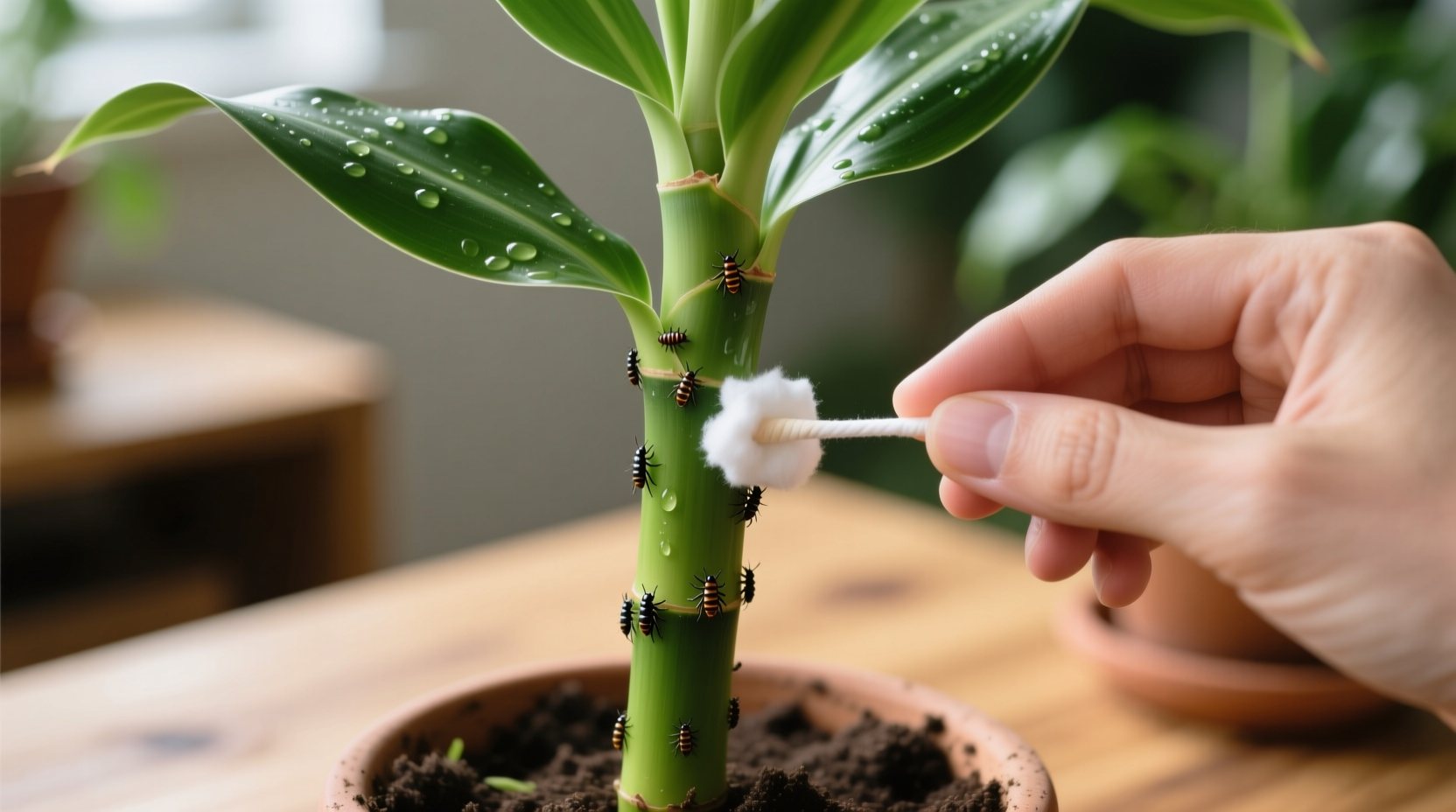 How to Remove Scale from Dracaena Canes