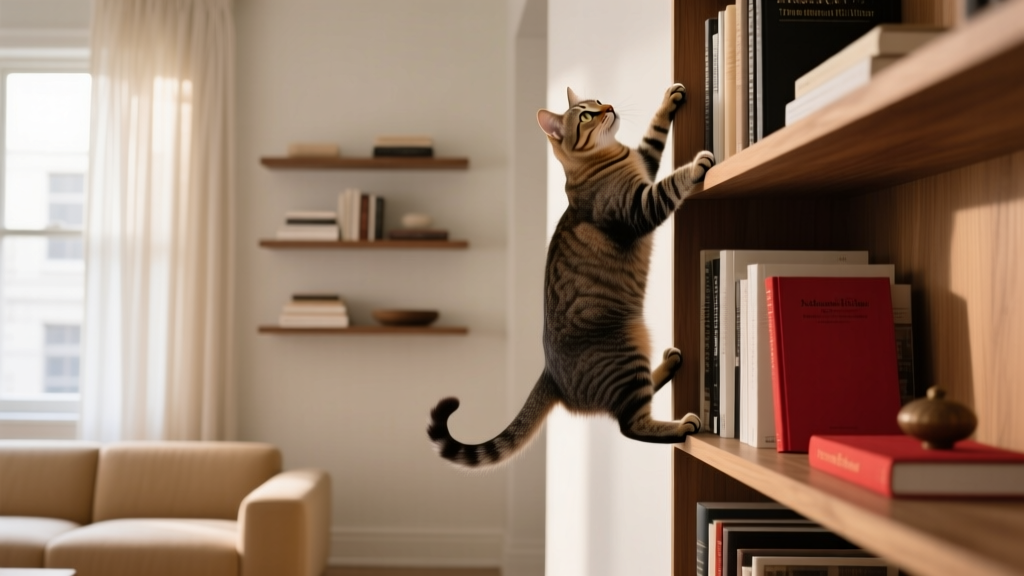 Why Your Cat Climbs Furniture, Curtains, and Bookshelves