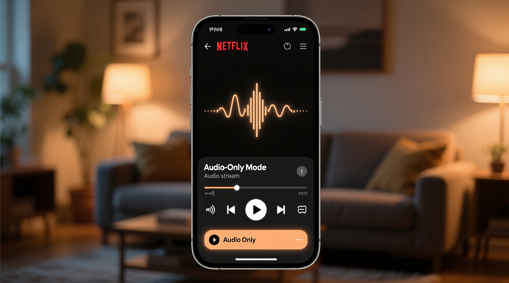 where to find netflixs new audio only mode on android