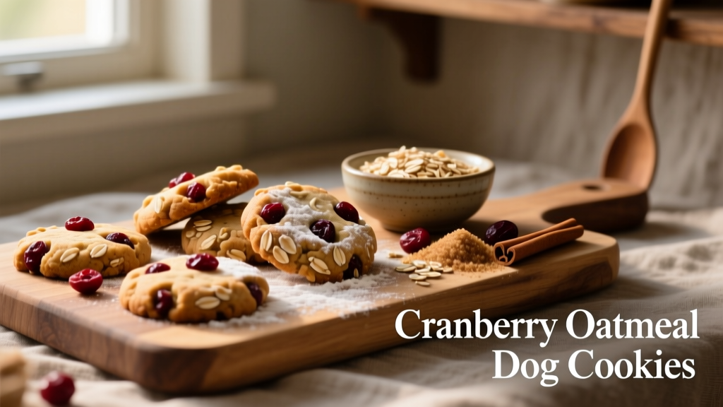 Cranberry Oatmeal Dog Cookie Recipe
