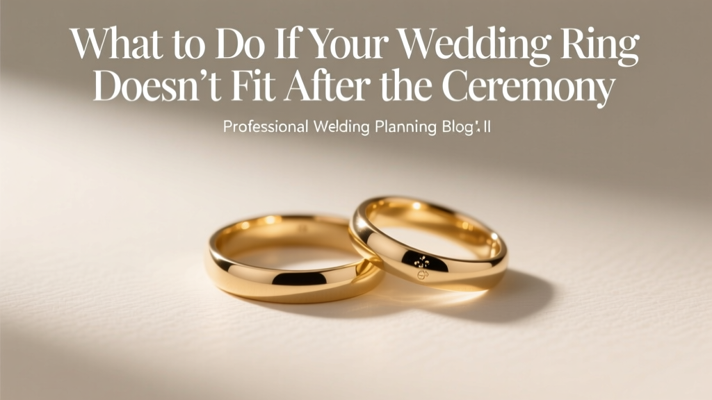 What to Do If Your Wedding Ring Doesn’t Fit