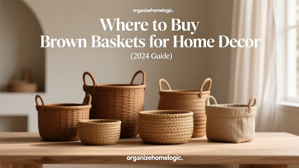 Where to Buy Brown Baskets for Home Decor (2024 Guide)