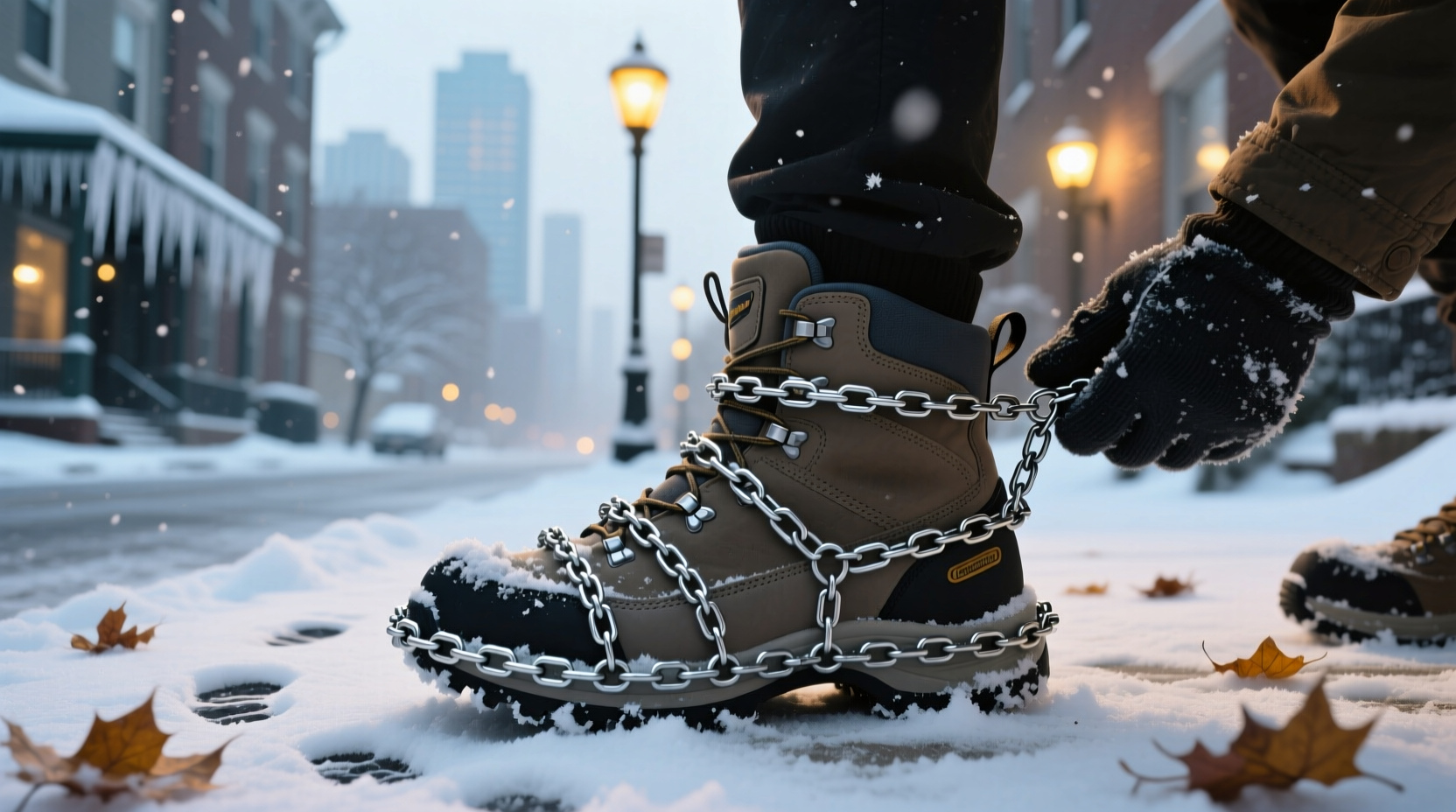 How to Choose Snow Chains for Shoes, What to Put on Shoes for Ice