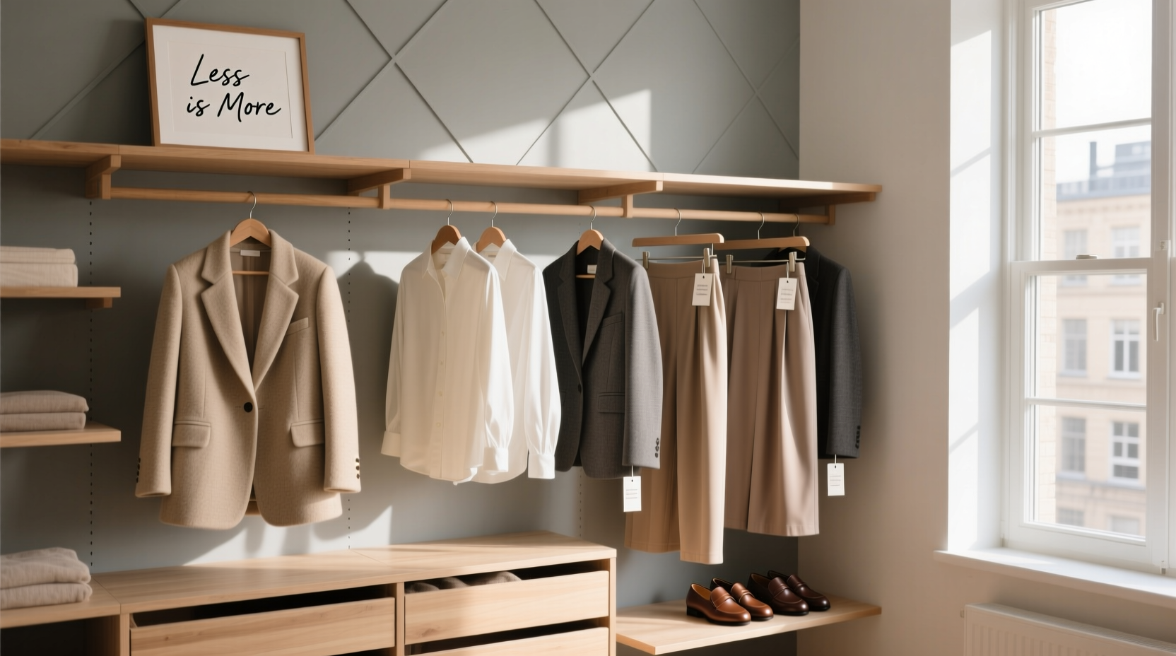 how to build a capsule wardrobe around neutral colors and versatile pieces