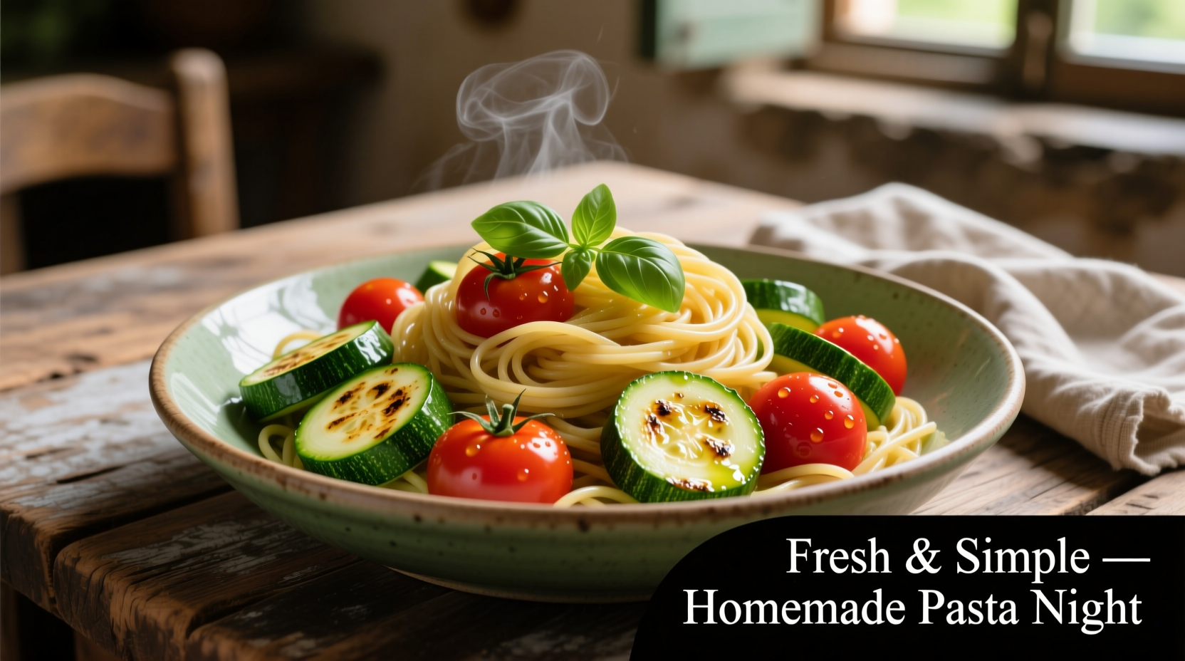 Frische Zucchini und Tomaten vorbereiten