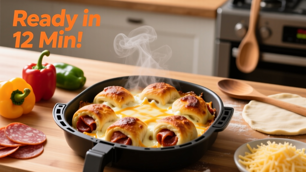 Air Fryer Pepperoni Rolls: Crispy, Cheesy in 12 Min