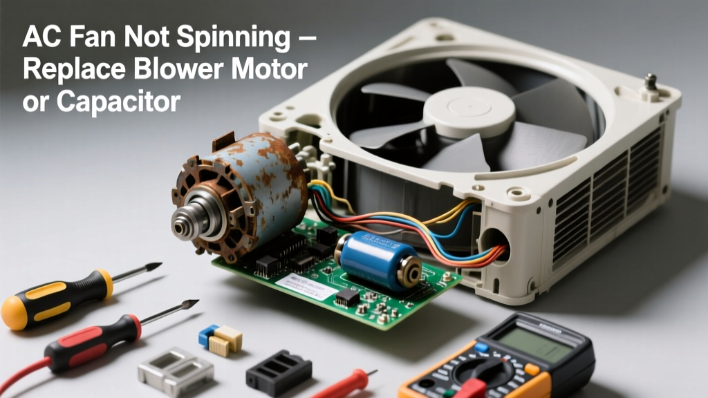 AC Fan Not Spinning? Replace the Blower Motor or Capacitor