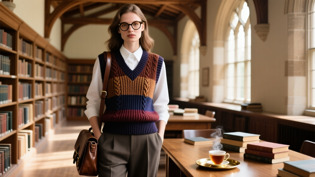 Dark Academia Knit Vests: Style Guide 2024