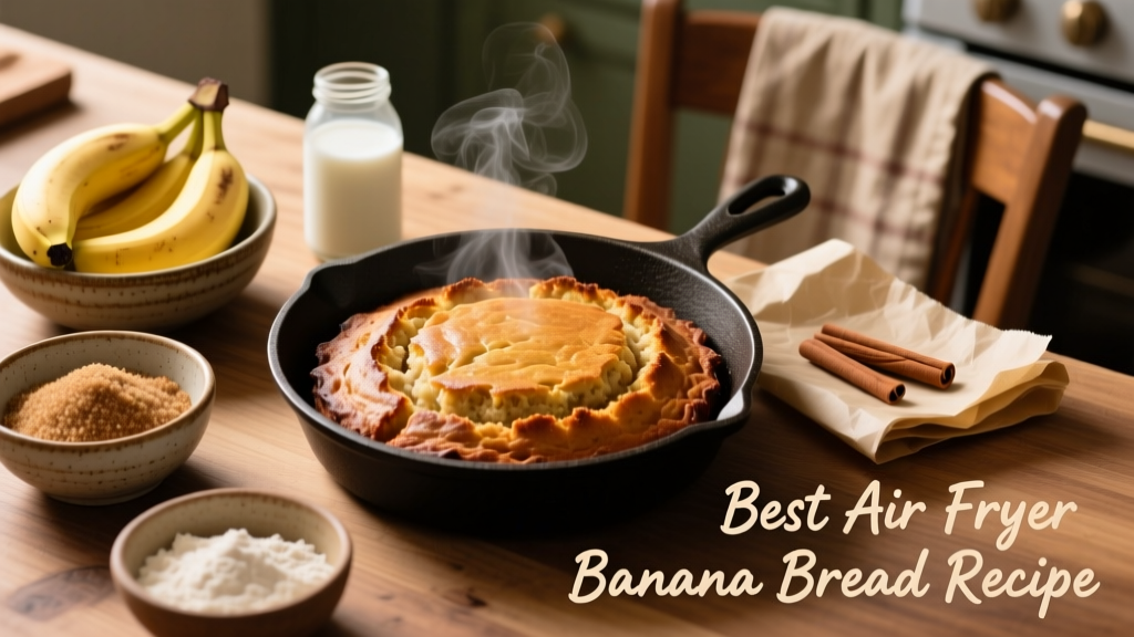 Best Air Fryer Banana Bread Recipe (Crispy-Edged & Moist!)