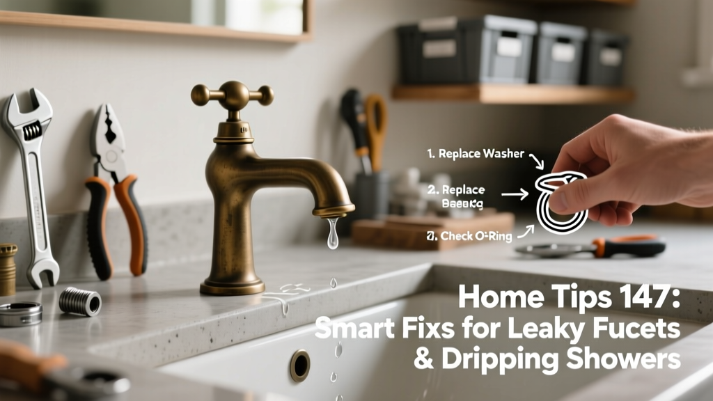 Home Tips 147: Smart Fixes for Leaky Faucets & Dripping Showers
